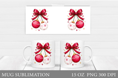 Christmas Ornament Mug Design. Christmas Mug Sublimation Product Image 1