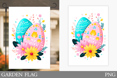 Easter Eggs Garden Flag. Easter Garden Flag Sublimation Product Image 1