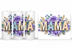 Mother's Day Tumbler Design. Mother's Day Sublimation Product Image 2