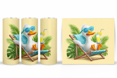Cute Goose Tumbler Design. Cute Goose Sublimation Product Image 2