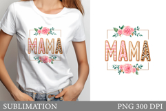 Mother's Day T-Shirt Design. Mother's Day Sublimation Product Image 1