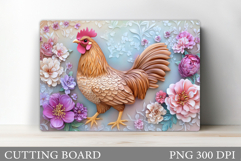 Rooster Cutting Board. Rooster Kitchen Cutting Board Design Product Image 1