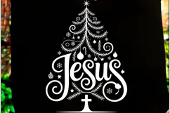 Jesus SVG PNG, Christian Christmas Shirt Product Image 3