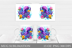 Octopus Mug Design. Octopus Sublimation Product Image 1