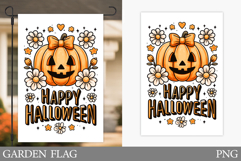 Halloween Pumpkin Garden Flag. Garden Flag Sublimation Product Image 1