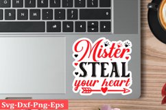 Valentine sticker SVG Design Valentine Love Sticker Svg Product Image 1