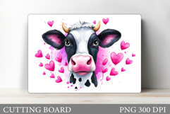 Valentines Cow Cutting Board. Valentines Cutting Board Product Image 1