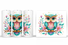Owl Tumbler Sublimation. Owl Sublimation Product Image 2