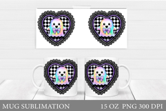 Cute Ghost Mug Sublimation. Halloween Mug Design Product Image 1