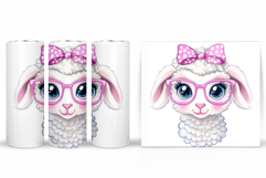 Cute Lamb Tumbler Sublimation. Funny Lamb Tumbler Design Product Image 2