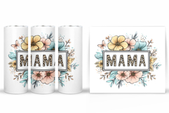 Mothers Day Tumbler Wrap. Flowers Tumbler Sublimation Product Image 2