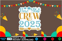 Happy new year sticker bundle Svg for Shirts 2025 New Year S Product Image 14