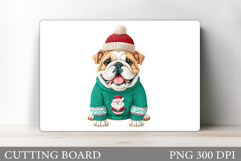 Christmas Dog Cutting Board. Christmas Cutting Board Design Product Image 1
