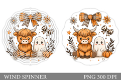 Halloween Cow Wind Spinner. Cute Halloween Wind Spinner Product Image 1