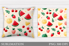 Summer Pillow Design. Watermelon Pillow Sublimation Product Image 1