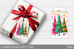 Christmas Gift Tag Design. Christmas Tree Gift Tag Printable Product Image 1