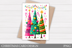 Christmas Tree Card Design. Christmas Card Printable Product Image 1