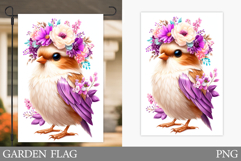 Bird Garden Flag Design. Bird Sublimation Product Image 1