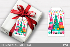 Christmas Gift Tag Printable. Christmas Tree Gift Tag Design Product Image 1