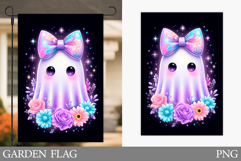Ghost Garden Flag Design. Halloween Garden Flag Sublimation Product Image 1
