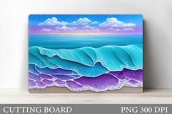 Sea Cutting Board Design. Sea Sublimation Product Image 1