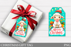 Christmas Lamb Gift Tag Design. Christmas Gift Tag Printable Product Image 1