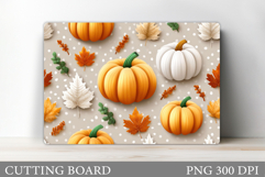 Fall Pumpkin Cutting Board. Fall Kitchen Cutting Board Product Image 1