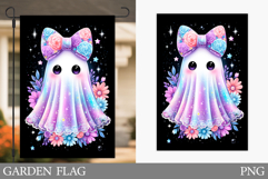 Ghost Garden Flag Design. Halloween Garden Flag Sublimation Product Image 1