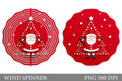 Santa Claus Wind Spinner. Christmas Wind Spinner Sublimation Product Image 1