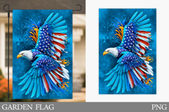 Patriotic Eagle Garden Flag. Patriotic Garden Flag Design Product Image 1