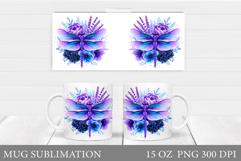 Dragonfly Mug Design. Dragonfly Sublimation Product Image 1