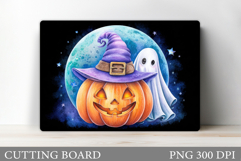 Halloween Cutting Board. Pumpkin Cutting Board Sublimation Product Image 1