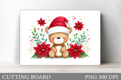 Christmas Bear Cutting Board. Christmas Cutting Board Product Image 1