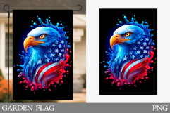 Patriotic Eagle Garden Flag. Patriotic Garden Flag Design Product Image 1