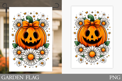 Halloween Pumpkin Garden Flag. Garden Flag Sublimation Product Image 1