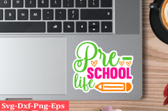Back To School Sticker Svg Design School &amp; Teacher SVG Desig Product Image 1