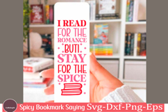 Spicy Bookmark Saying SVG Book Lovers png Product Image 1