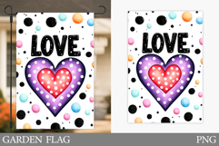 Valentines Love Garden Flag. Valentine Garden Flag Design Product Image 1