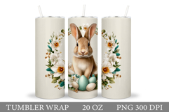 Easter Bunny Tumbler Design. Easter Tumbler Sublimation Product Image 1