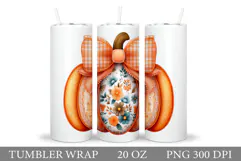 Pumpkin Tumbler Design. Pumpkin Sublimation Product Image 1