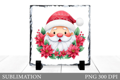 Santa Claus Slate Design. Christmas Slate Sublimation Product Image 1