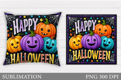Halloween Pumpkin Pillow. Halloween Pillow Sublimation Product Image 1