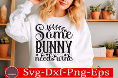Happy Easter stickerS VG Design Cute Easter Quotes SVG Bunny Product Image 1