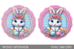 Easter Bunny Wind Spinner. Easter Wind Spinner Design Product Image 1