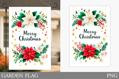 Merry Christmas Garden Flag Design. Christmas Sublimation Product Image 1