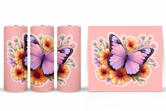 Butterfly Tumbler Sublimation. Butterfly Sublimation Product Image 2