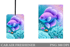 Fish Car Air Freshener Design. Fish Sublimation Product Image 1