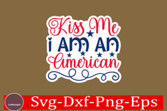 4th of July Sticker Svg Design, Patriotics Quotes Svg, Product Image 1