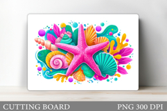 Starfish Cutting Board. Starfish Sublimation Product Image 1