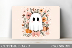 Cute Halloween Cutting Board. Cute Ghost Cutting Board Product Image 1